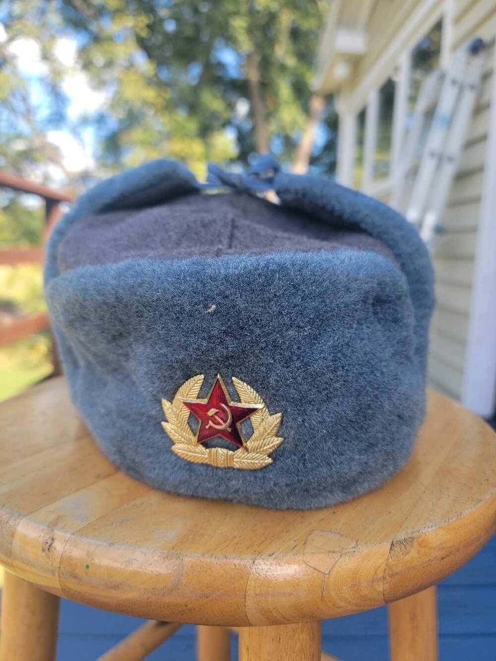 Cold War Soviet USSR Moscow Ushanka Winter Hat Mockba Size 58 US size 7.25